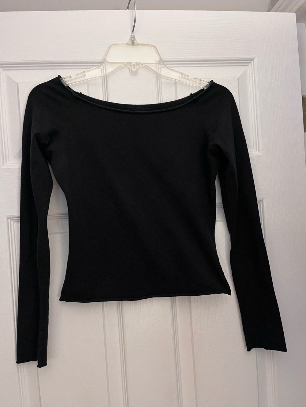 Brandy Melville “Bonnie Top” long-sleeve off the shoulder tees - set of 2 - Picture 3 of 8